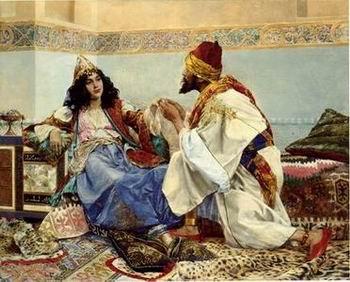 unknow artist Arab or Arabic people and life. Orientalism oil paintings 198